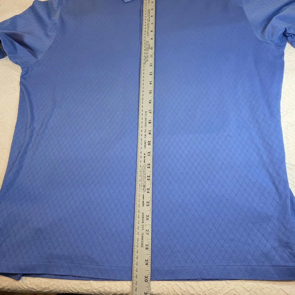Polo Golf Ralph Lauren Blue Diamond‎ Knit Pima Cotton Polo Shirt XL